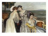 Sur la Terrasse au Bord de la Mer, 1907 Giclee Print by Henri Caro-Delvaille