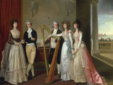 Portrait of Henry Vansittart (died 1787) and his Family Giclee Print by Thomas Hickey