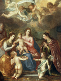 The Holy Family with St Catherine of Alexandria, two Angels and another Female Saint Impressão giclée por Hendrik van Balen the Elder The Holy Family with St Catherine of Alexandria, two Angels and another Female Saint Impressão giclée por Hendrik van Balen the Elder