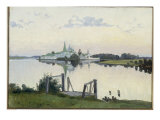 Church by a River, 1913 reproduction procédé giclée par Alexander Vladimirovitch Makovski
