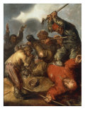 A Brawl amongst Peasants, 1636 Giclee Print by Adriaen Pietresz van de Venne