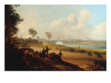 View of Dublin from Phoenix Park reproduction procédé giclée par William Saddler