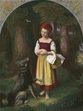 Red Riding Hood: 'Rothkaeppchen' reproduction procédé giclée par Eduard Steinbruck