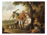 The Unwilling Recruit reproduction procédé giclée par Francois Louis Joseph Watteau