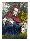 Red Riding Hood: 'Rothkaeppchen' Giclee Print by Fr. Wentzel