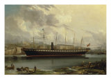 The SS 'Great Britain' leaving Cumberland Basin on her Maiden Voyage, 23rd January, 1845 Reproduction procédé giclée par Joseph Walter