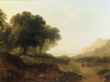 Landscape with Figures on a Path Giclee Print by James Arthur O'Connor