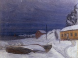 A View of Vestfold, 1909 Giclee Print by Harald Oscar Sohlberg