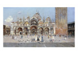On the Piazza San Marco, Venice Giclee Print by Antonio Reyna Manescau