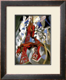 Red Eiffel Tower Framed Giclee Print by Robert Delaunay