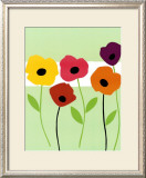 Perky Poppies Prints by Muriel Verger
