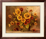 Sunflower Bouquet Prints by Barbara Mock