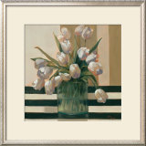 Tulips with Stripes Poster by Fara Bell