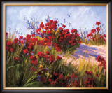 Red Poppies and Wild Flowers Prints by Brigitte Curt