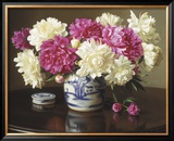Peonies in Ginger Jar Prints by Evan Wilson