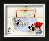 Marc-Andre Fleury Game 7 of the 2008-09 NHL Stanley Cup Finals Framed Photographic Print