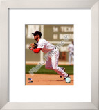 Dustin Pedroia 2008 Fielding Action Framed Photographic Print