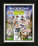 Peyton Manning & Eli Manning Framed Photographic Print