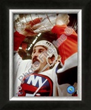 Bryan Trottier - Holding Stanley Cup Framed Photographic Print