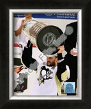 Sergei Gonchar Game 7 - 2008-09 NHL Stanley Cup Finals With Trophy Framed Photographic Print
