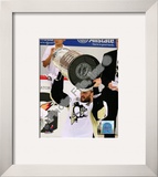 Sergei Gonchar Game 7 - 2008-09 NHL Stanley Cup Finals With Trophy Framed Photographic Print