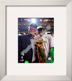 Kevin Garnett & Bill Russell, Game Six of the 2007-08 NBA Finals Framed Photographic Print