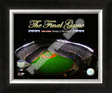 Yankee Stadium Aerial The Final Game 2008 Framed Photographic Print