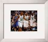Ray Allen, Paul Pierce and Kevin Garnett Framed Photographic Print