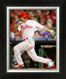 Shane Victorino Game 5 of the 2008 MLB World Series Framed Photographic Print