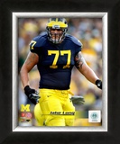 Jake Long University of Michigan Wolverines; 2007 Action Framed Photographic Print