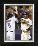 Jose Reyes and David Wright Framed Photographic Print