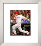Shane Victorino Game 5 of the 2008 MLB World Series Framed Photographic Print
