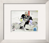 Marc-Andre Fleury Game Three of the 2008-09 NHL Stanley Cup Finals Framed Photographic Print