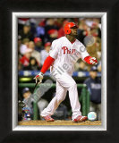 Ryan Howard Game 3 of the 2008 MLB World Series Framed Photographic Print