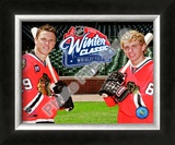 Jonathan Toews & Patrick Kane 2009 NHL Winter Classic Promotion Framed Photographic Print