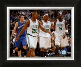 Ray Allen, Paul Pierce and Kevin Garnett Framed Photographic Print