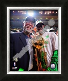Kevin Garnett & Bill Russell, Game Six of the 2007-08 NBA Finals Framed Photographic Print