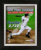 Derek Jeter 2722 Hits Framed Photographic Print