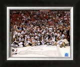 Pittsburgh Penguins Game 7 of the 2008-09 NHL Stanley Cup Finals Celebration Framed Photographic Print