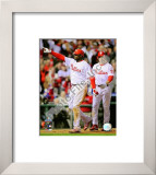 Ryan Howard & Chase Utley Game 4 of the 2008 MLB World Series Framed Photographic Print