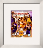 2007-08 LA Lakers Western Conference NBA Champions Framed Photographic Print