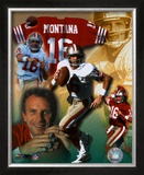 Joe Montana - Legends of the Game Composite - ©Photofile Framed Photographic Print