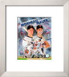 Joe Mauer & Justin Morneau Framed Photographic Print