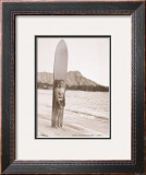 Duke with Surfboard Poster