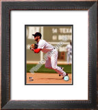 Dustin Pedroia 2008 Fielding Action Framed Photographic Print