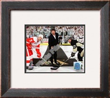 Mario Lemieux Ceremonial Puck Drop Game Three of the 2009 NHL Stanley Cup Finals Framed Photographic Print