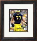 Jake Long University of Michigan Wolverines; 2007 Action Framed Photographic Print