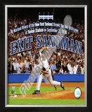 Mariano Rivera The Final Pitch of the Final Game at Yankee Stadium Framed Photographic Print