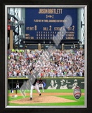 Mark Buehrle '09 Perfect Game Final Pitch with Scoreboard Framed Photographic Print