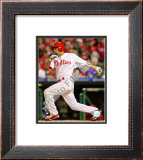 Shane Victorino Game 5 of the 2008 MLB World Series Framed Photographic Print